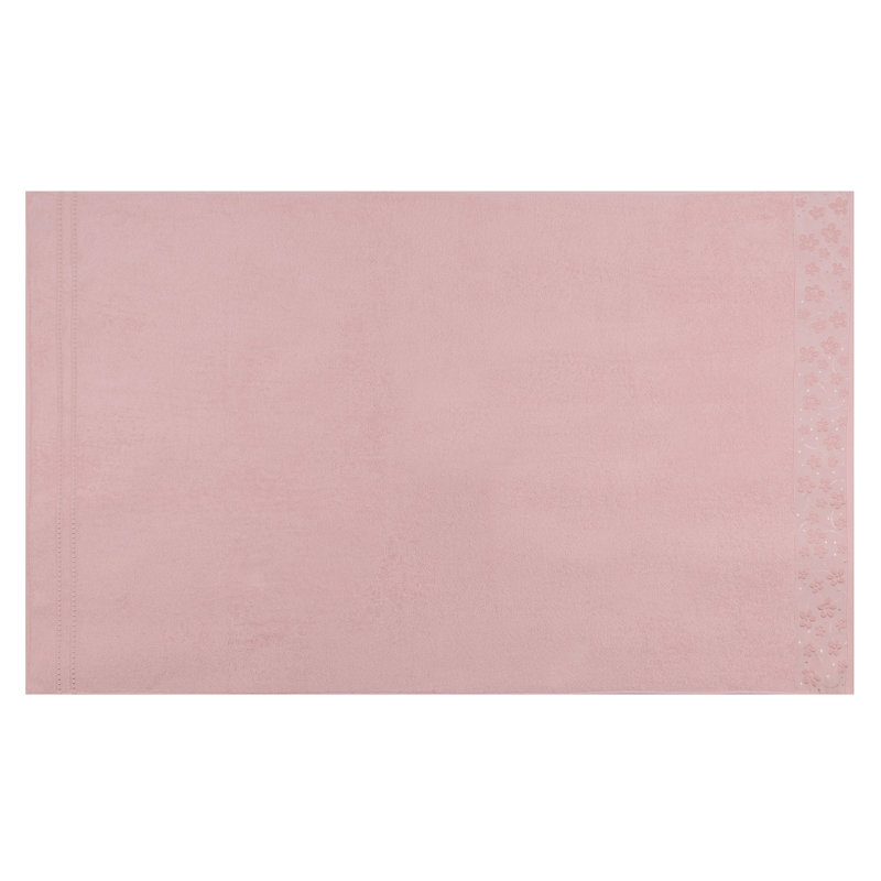 Ensemble de serviettes de bain 100% coton 2 pièces Siglinde, Rose