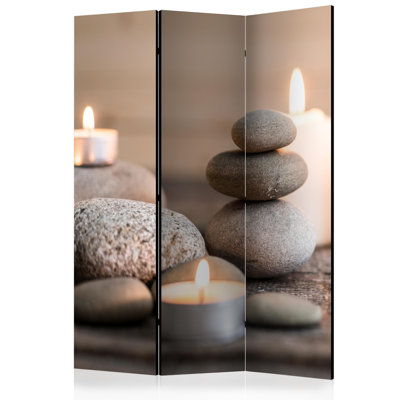Jayvion 172cm H Solid Wood Folding Room Divider