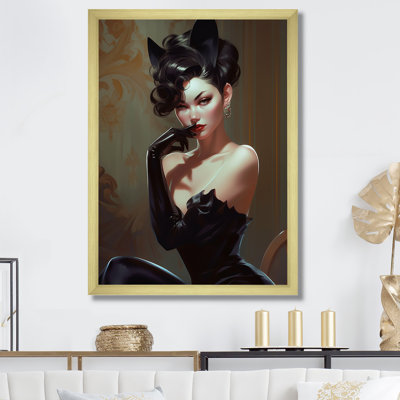 Portrait d'une femme audacieuse II, reproduction sur toile