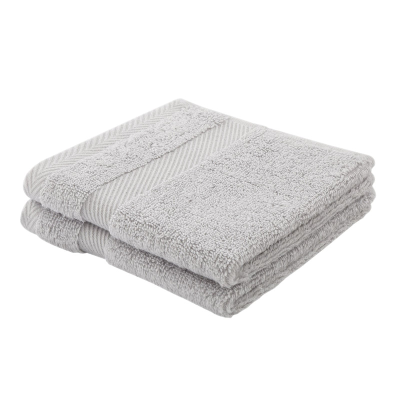 Silk Cotton Blend Towel, Dove Grey