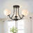 3-light Modern Sputnik Globe Semi Flush Mount-919542979