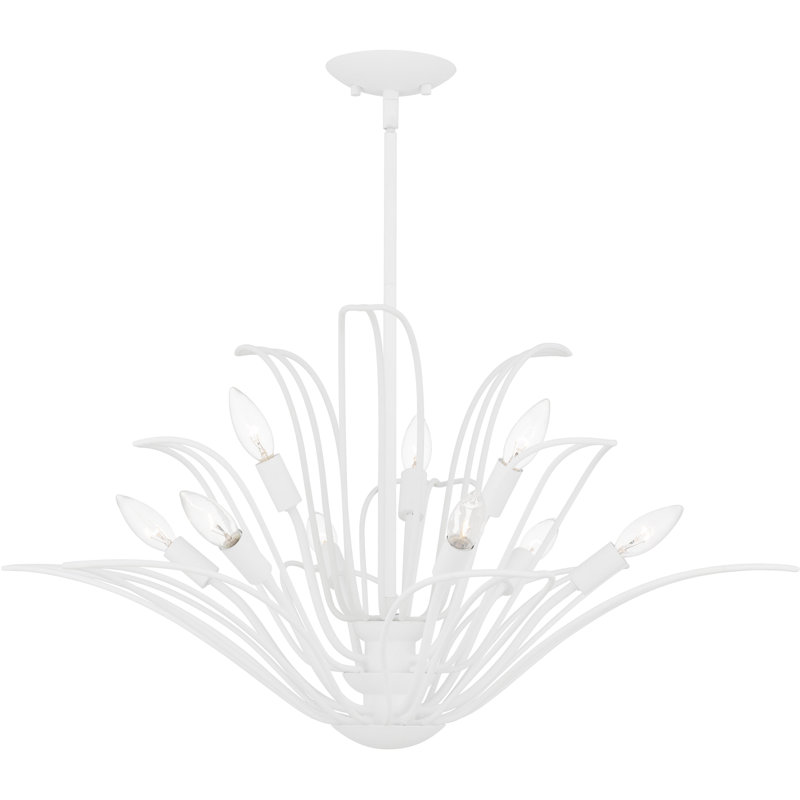 Tallulah 9-Light Sand White Chandelier