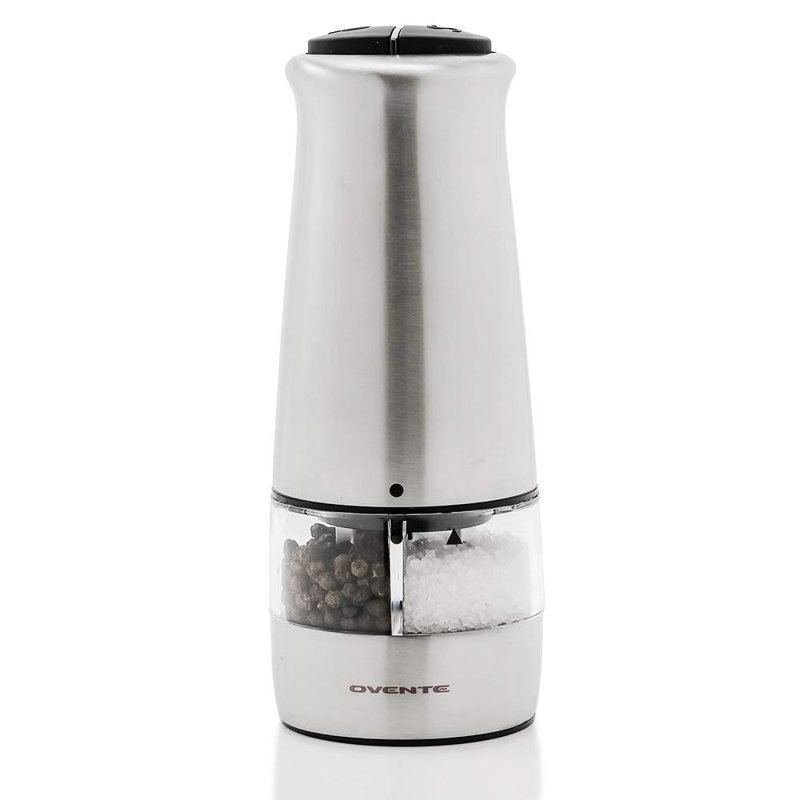 Stainless Steel Electric Salt and Pepper Grinder with Ceramic Blade