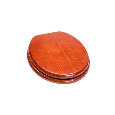 Siège de toilette rond en chêne massif Designer