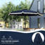 Parasol de patio de 9 pi avec bouton poussoir inclinable et manivelle Outsunny-282807740