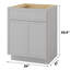 Base de meuble-lavabo simple 24 po seulement-95290453