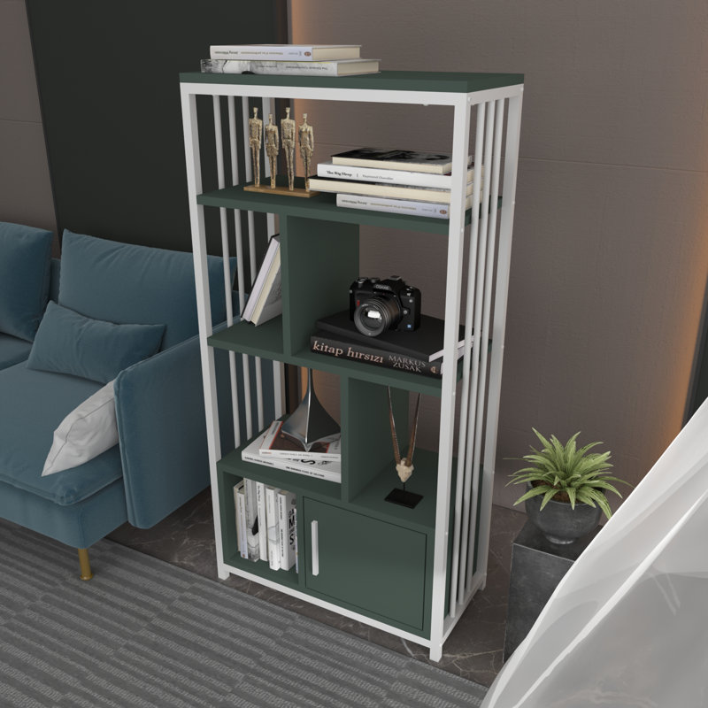Valero Bookcase, Green, White