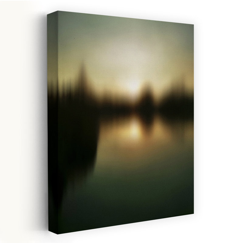 Art contemporain contemporain, paysage pacifique romantique, H 12 po x l 8 po