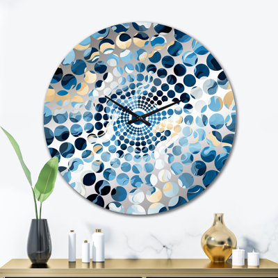 Horloge murale abstraite Celestial Harmony Cosmic Flow
