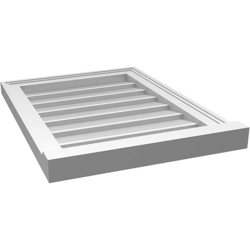 Cadre de seuil Brickmould, brun clair apprêté, H 24 po x l 18 po x P 2 po
