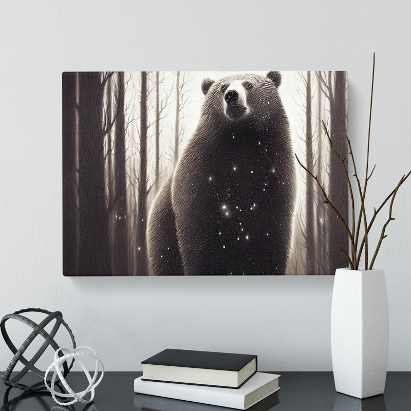 Evocative Bear - Wrapped Canvas, 35cm H x 50cm W x 3cm D