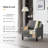 Amaryia Upholstered Arm chair Accent Chair Single sofa-1174030093