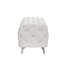Banc moderne avec repose-pieds capitonné et repose-pieds en velours pour le vestibule