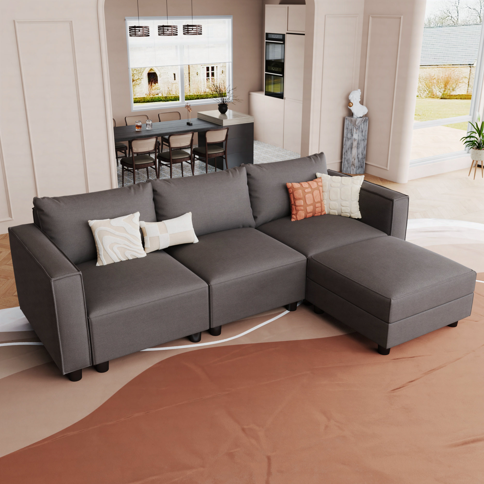 Latitude Run® Modular Sectional L Shaped Sofa | Wayfair