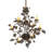 36" Wide Oak Leaf 9 Light Chandelier