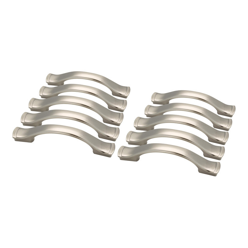 Satin Nickel Classic Bar Cabinet Pull with Mounting Hardware
