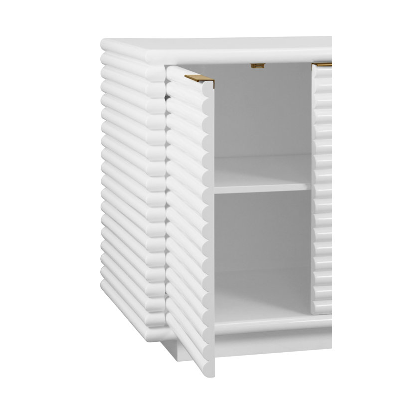 72'' W Buffet, Matte White Lacquer