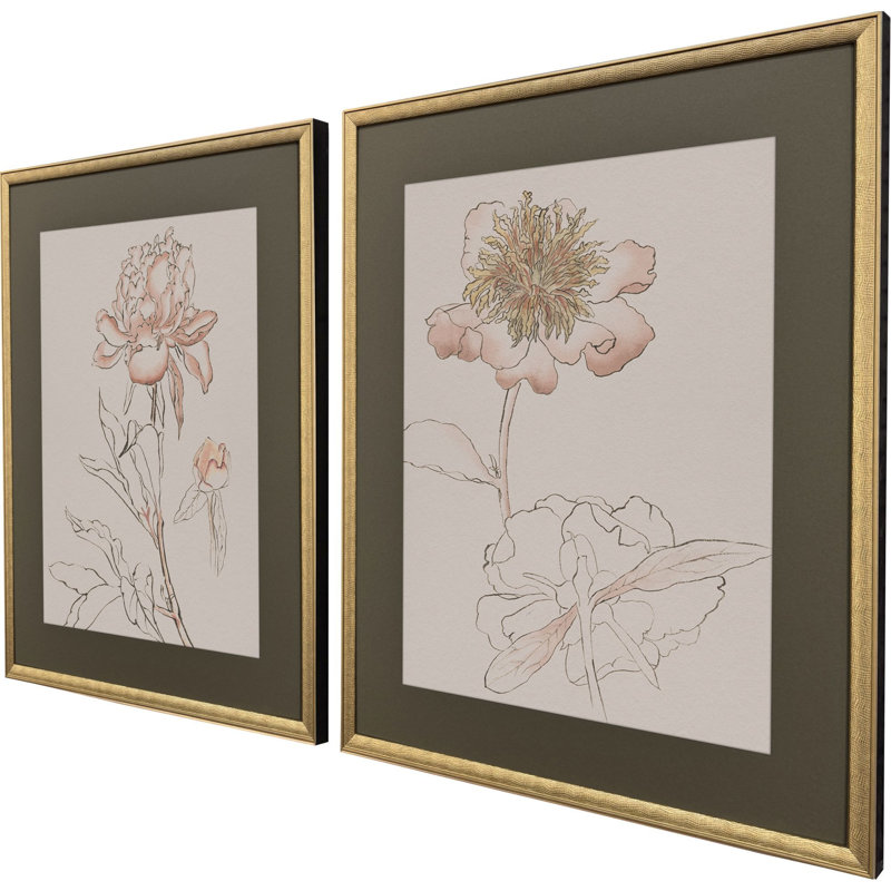 Delicate Sketch I Framed Art