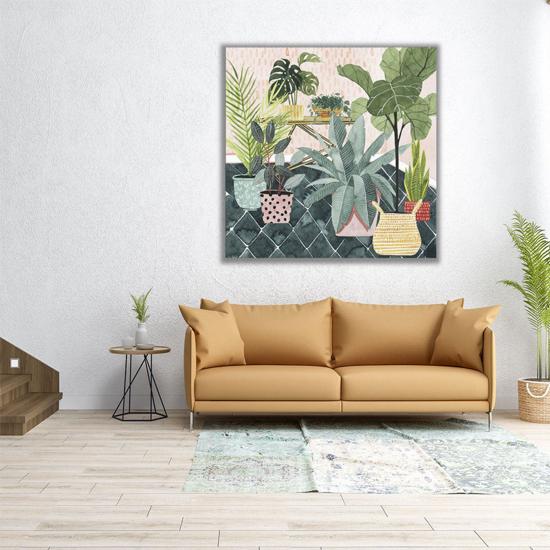 Modern Jungle I - reproduction d'art sur toile, H 40 po x l 40 po