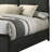 Burton Black Upholstered Queen Bed