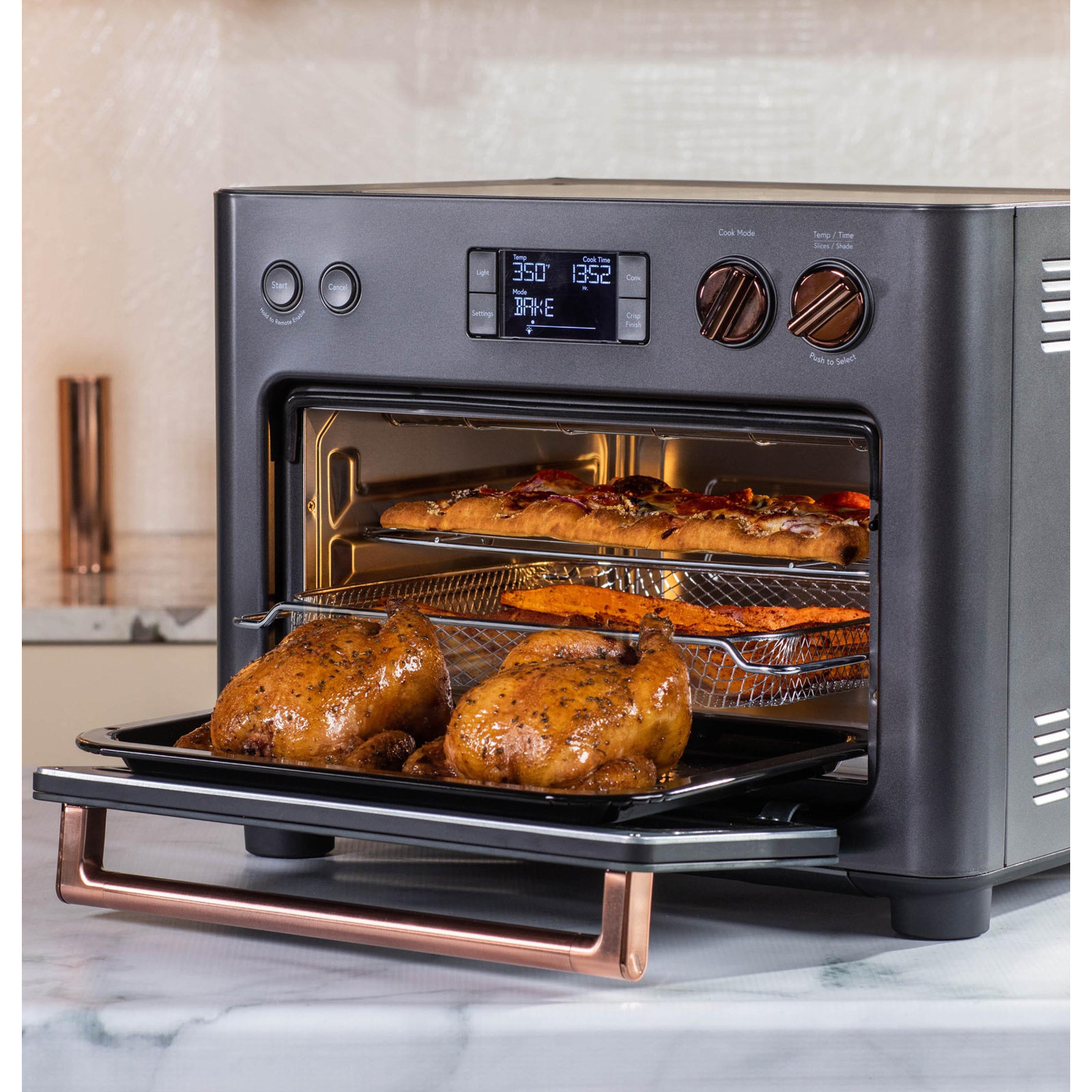 Café Couture Toaster Oven with Air Fry, Matte Black