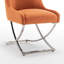 Chaise d'appoint rembourrée en velours Elian-122883344-101444859