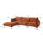 Traci Upholstered 111.02'' Wide Velvet Reversible Modular Sofa & Chaise,4-piece-2056837275