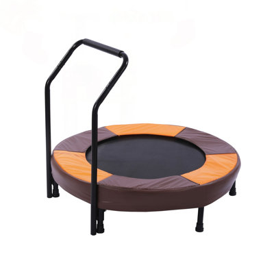 36-inch Foldable Mini Trampoline for Toddlers with Foam Handle