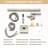 Bathtub Faucet With 360 Swivel Waterfall Spout And Hand Shower, Heavy - Duty Brass, Brushed Nickel Finish Filler Detachable Handheld-126726151