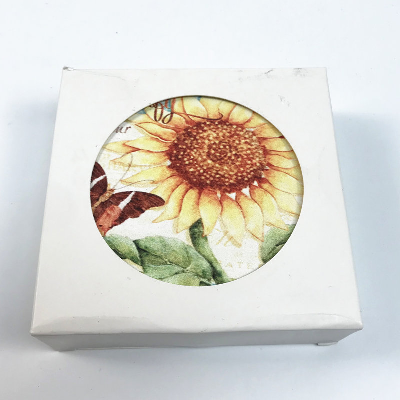 Sous-verre tournesol