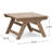 Grey Outdoor Side Table Of Wood, 19.92”x19.92”x12.84”, Open Slat Design Construction Accent Appearance Decorative - Feature