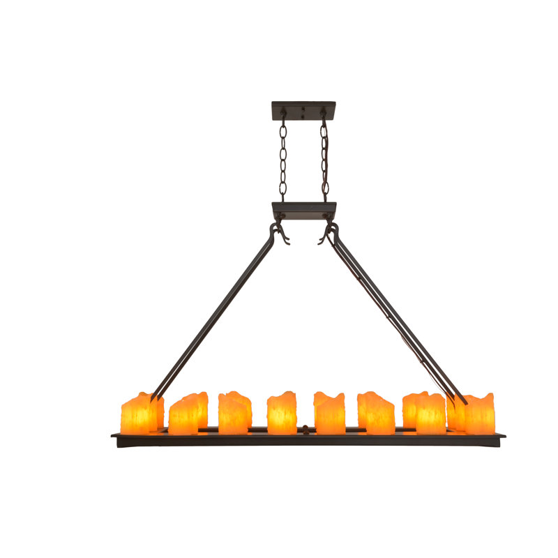 Luminaire suspendu linéaire pour îlot de cuisine 18 lumières