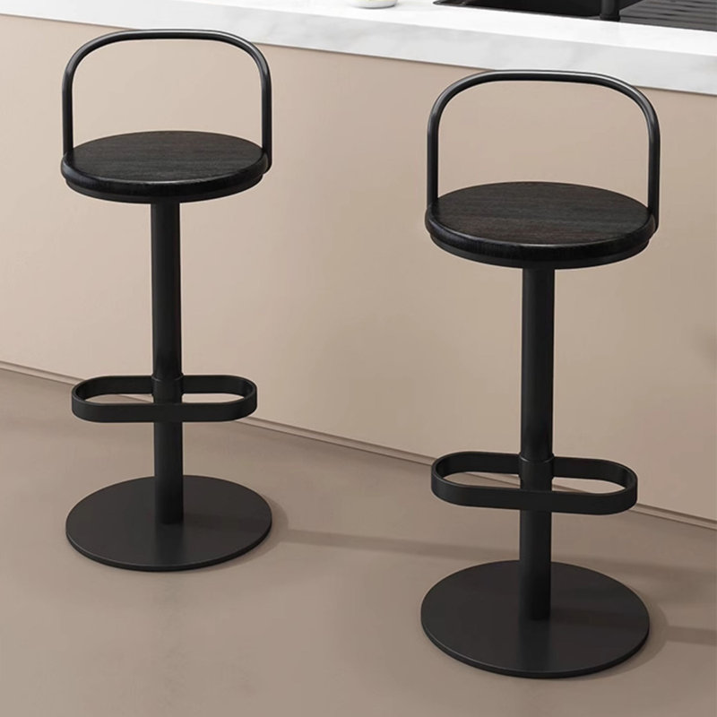 Chaise d'appoint noire Wishbone (ensemble de 4), Noir, 4, 25.59"