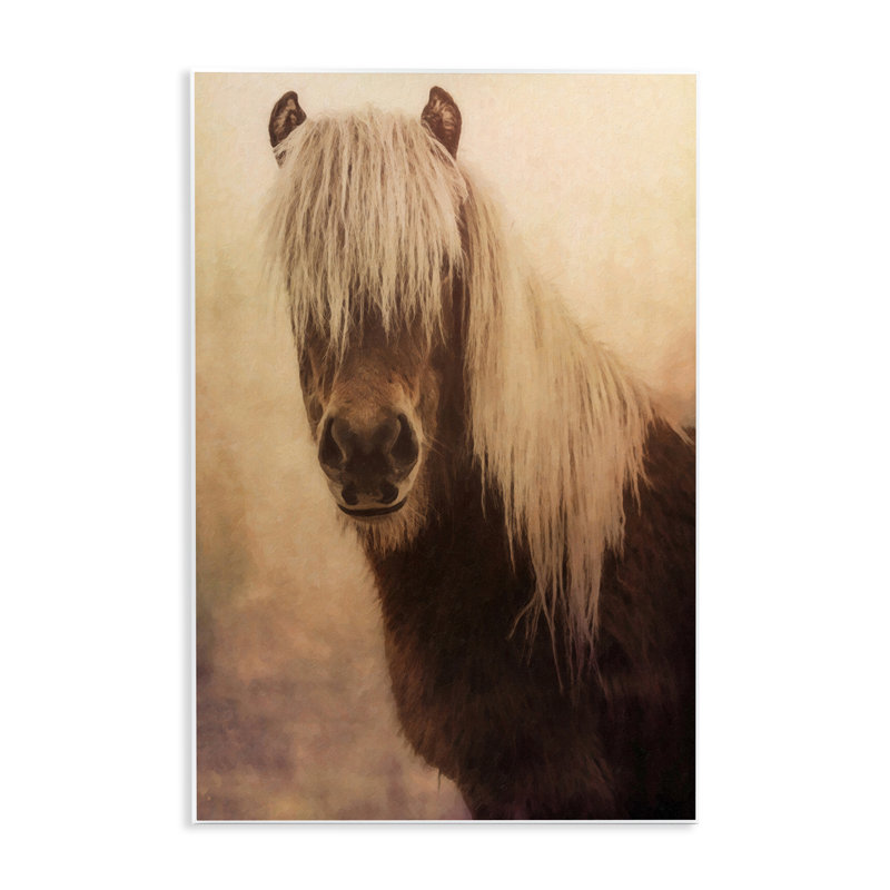  «Misty Morning Horse», art mural sur toile par Graffi *ee Studios, H 15 po x l 10 po