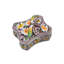 Boîte à bijoux libellule avec placage de rhodium et émail coloré