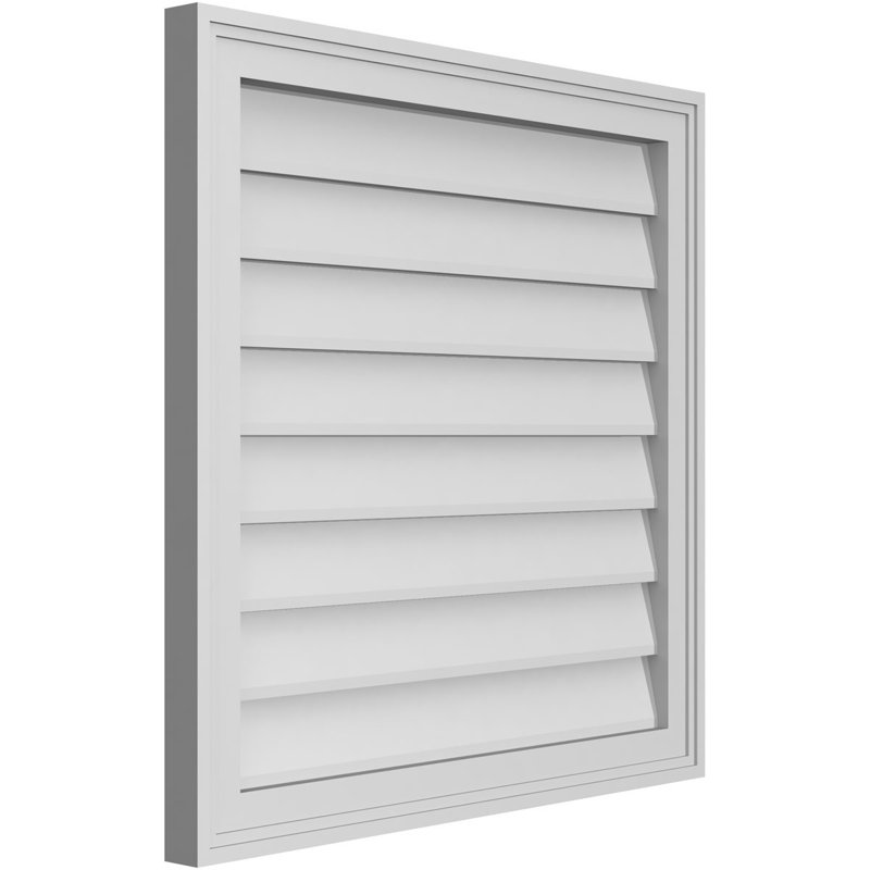 Cadre en brique, brun clair apprêté, H 26 po x l 26 po x P 1,5 po