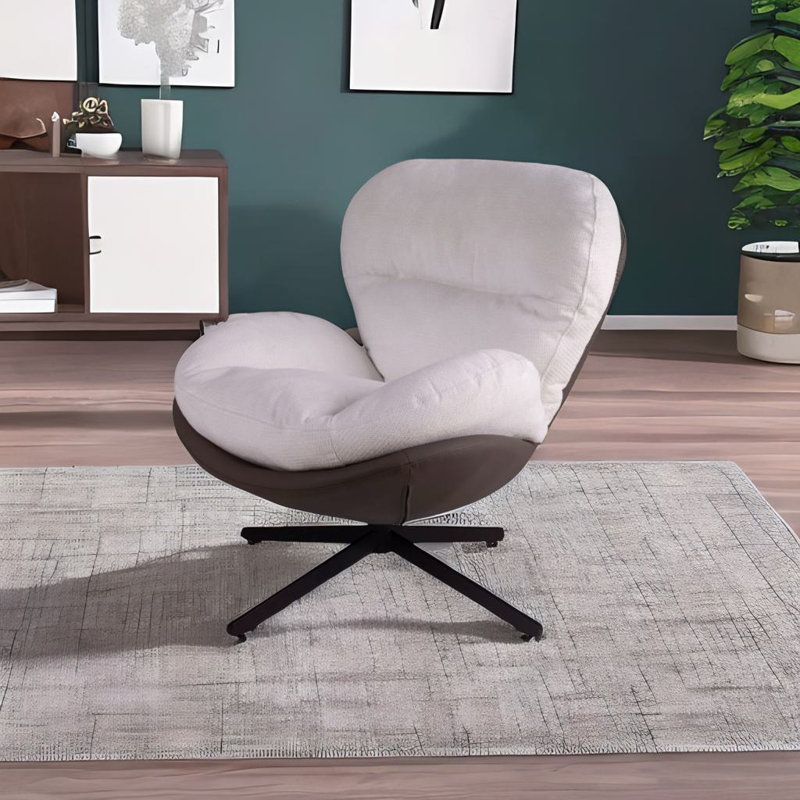 Chaise de bureau pivotante à 360 °, Blanc