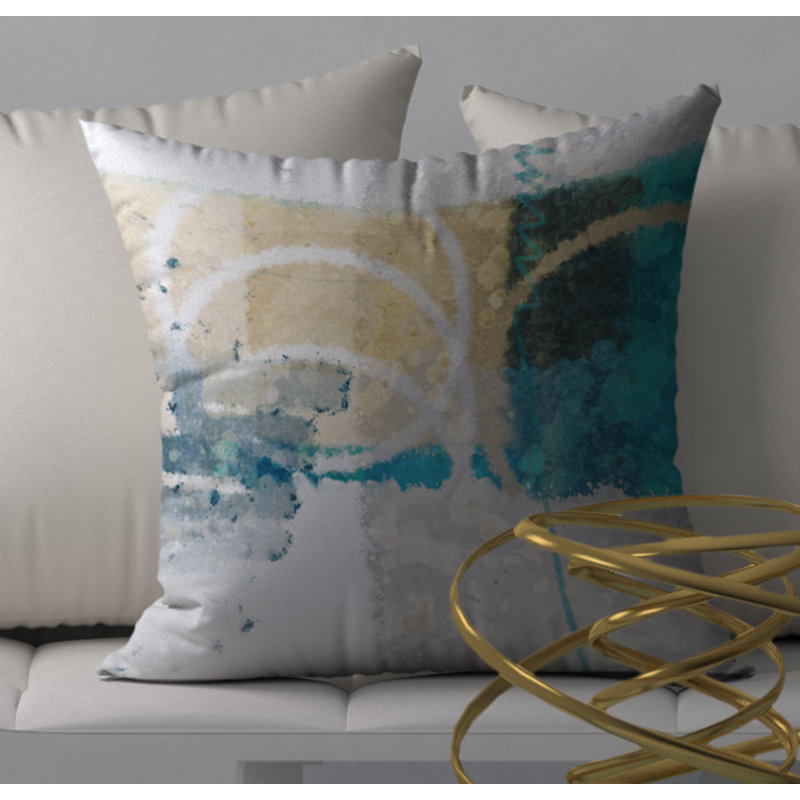 Housse de coussin décorative carrée/insert, 20 po x 20 po