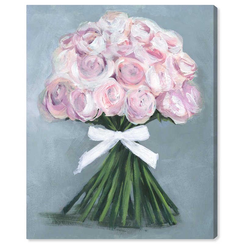 « merveilleux bouquet », peinture sur toile, H 24 po x l 20 po x P 1,5 po
