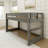  Farmhouse Solid Wood Twin Low Loft Bed-124668851