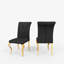 Chaise rembourrée en similicuir moderne avec dossier à rayures -106838269-106838271