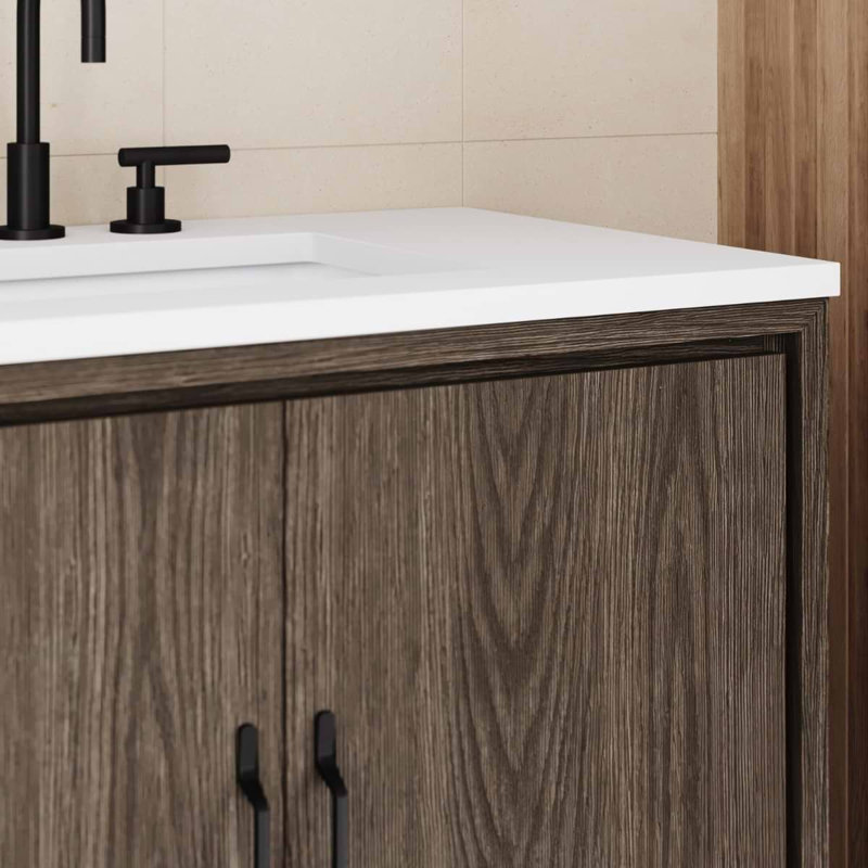 Setton Single Vanity, Espresso Oak, 30" W