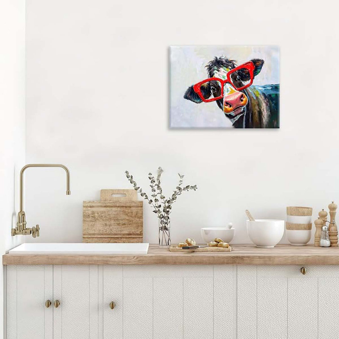 60*40,Wall Art Farmhouse Animal Posters Cows Pictures Rustic Vintage Country Painting.