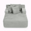 Chaise longue en velours côtelé, aucun assemblage requis-866976250