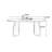 White Oval Solid Wood Dining Table-968825070