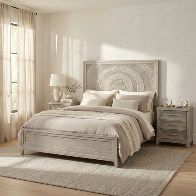Belmar King Panel Bed & Two Nightstands Bedroom Set