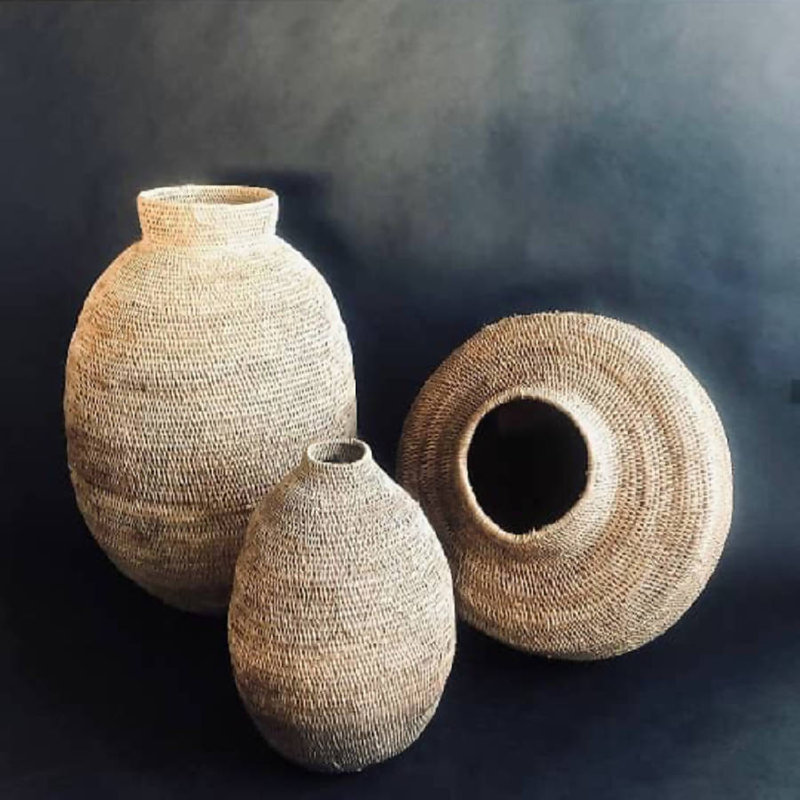 Buhera Baskets, 19" H x 16" W x 16" D