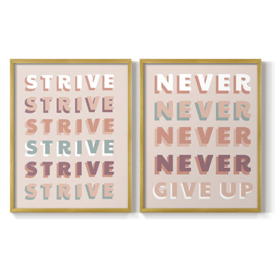 Strive-Premium Framed Print -Ready to Hang - No Nails Required - No Nails Required