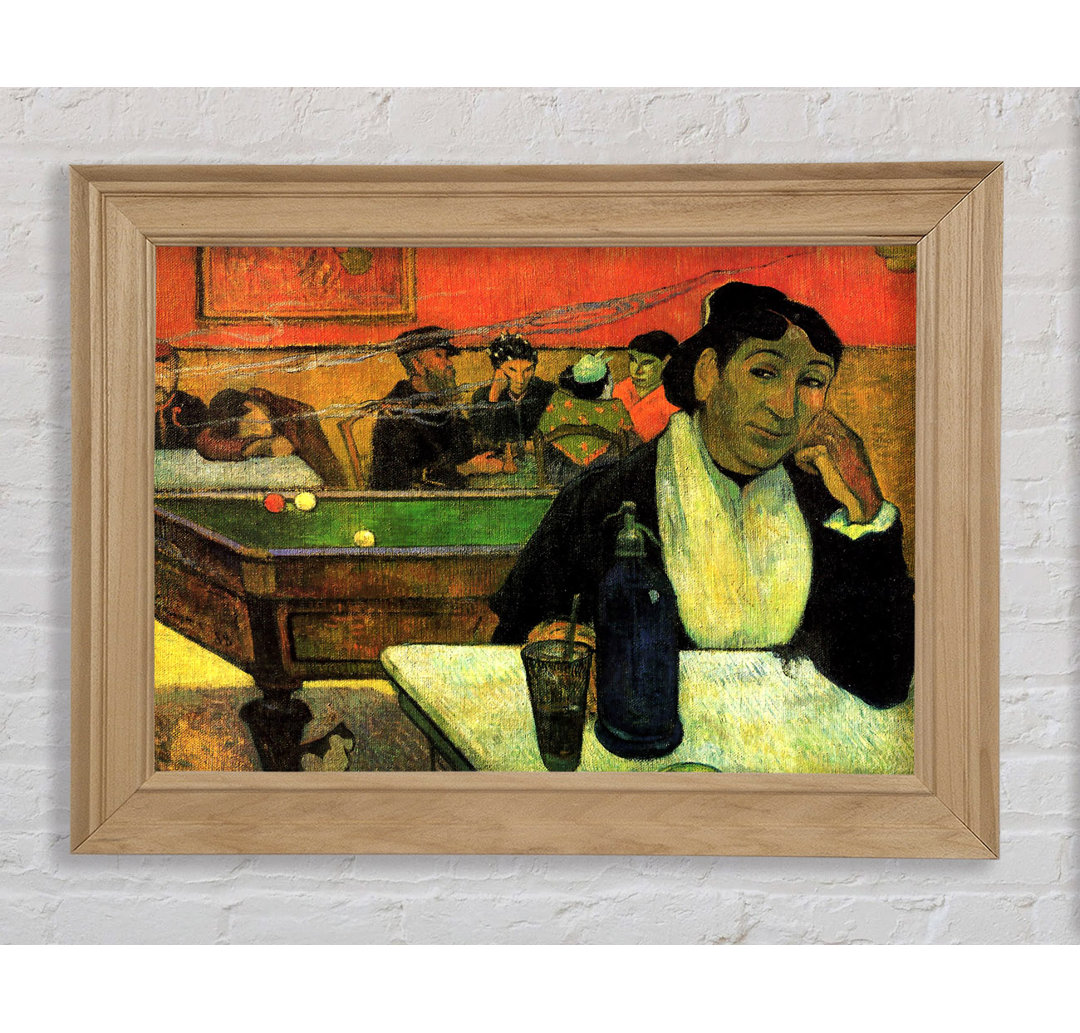 Gauguin Madame Ginoux im Cafe - Einzelne Bilderrahmen Kunstdrucke