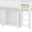 Lit mezzanine double avec toit à baldaquin-1947339310